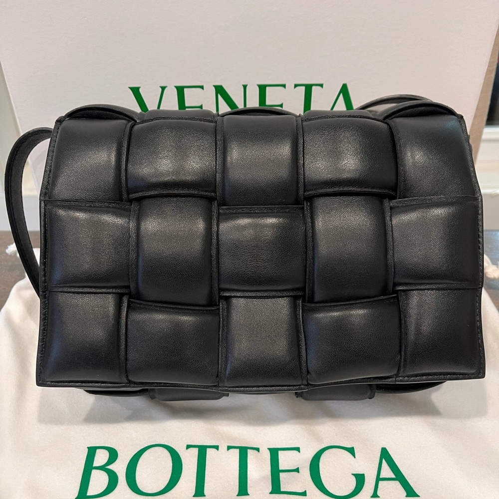 Bottega Veneta Padded Cassette Bag Black